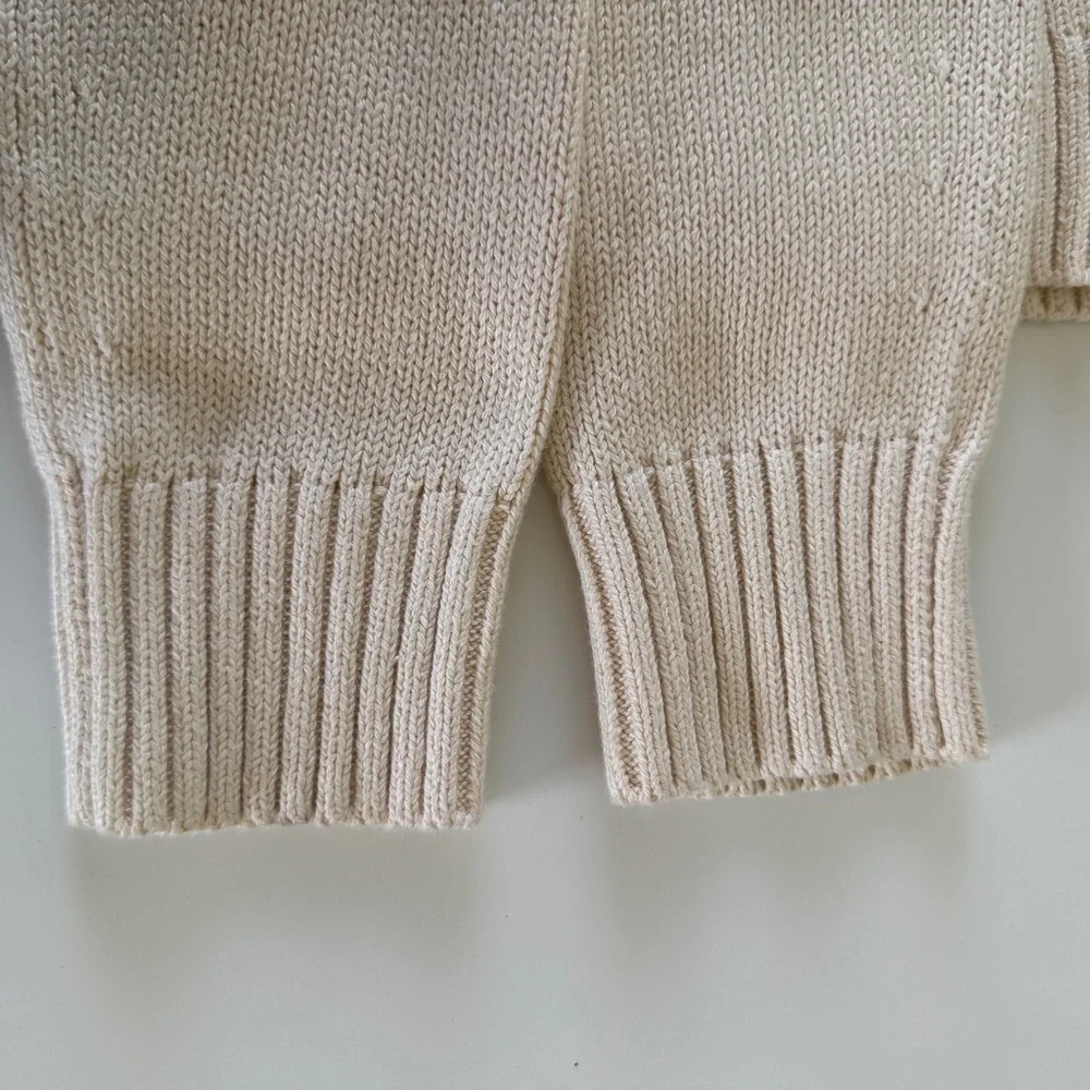 Everlane The Cotton Chore Sweater Jacket White Base - Size XS